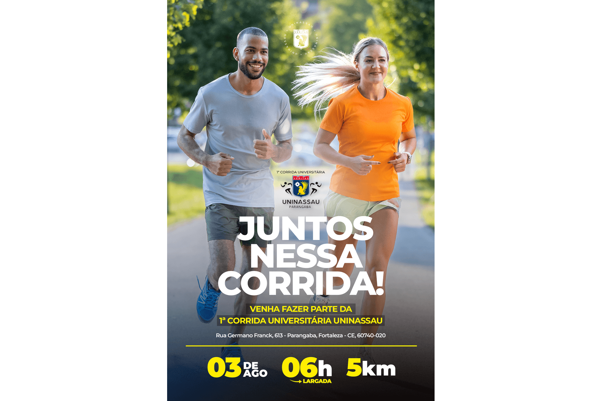 1º CORRIDA UNIVERSITARIA UNINASSAU - CAMISA (M)